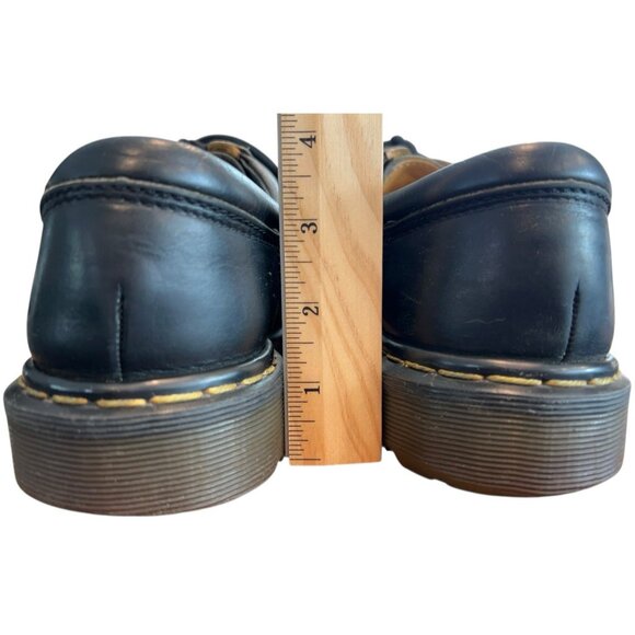 Vintage Dr Martens 8053 Crazy Horse Black Leather Oxford Shoes UK Size 8 England main image 16